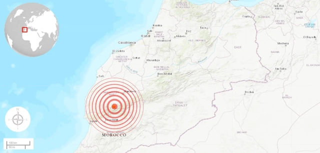 Map Of The Earthquake In Morocco TIme News   Terremoto En Marruecos 5 640x307.webp