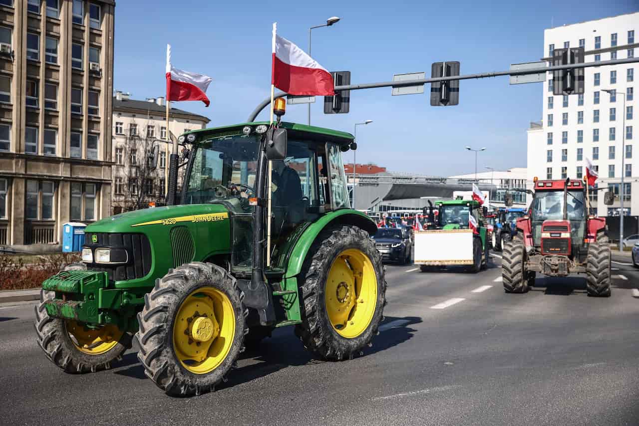 Tractorada de agricultores polacos en marzo 2024 / Foto: EP