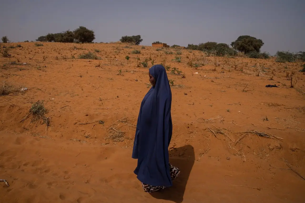 La financiación climática para los países de bajos ingresos se mantuvo baja, se situó en un 10%. Mujer de la aldea de Ganguel, Níger / Foto: EP