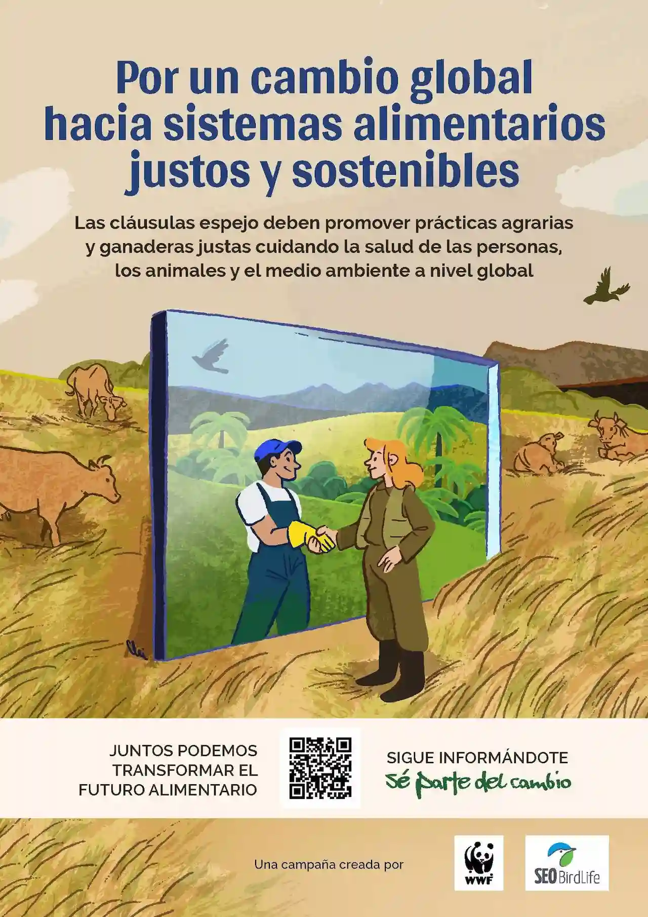 Cláusulas espejo: Por un cambio global hacia sistemas alimentarios justos y sostenibles / Imagen: SEO/BirdLife y WWF España