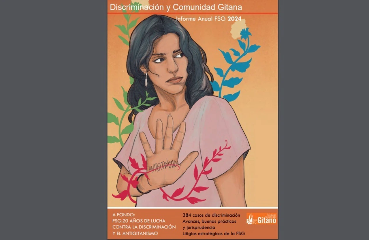 Portada del Informe Anual: 'Discriminación y Comunidad Gitana' / Imagen: FSG