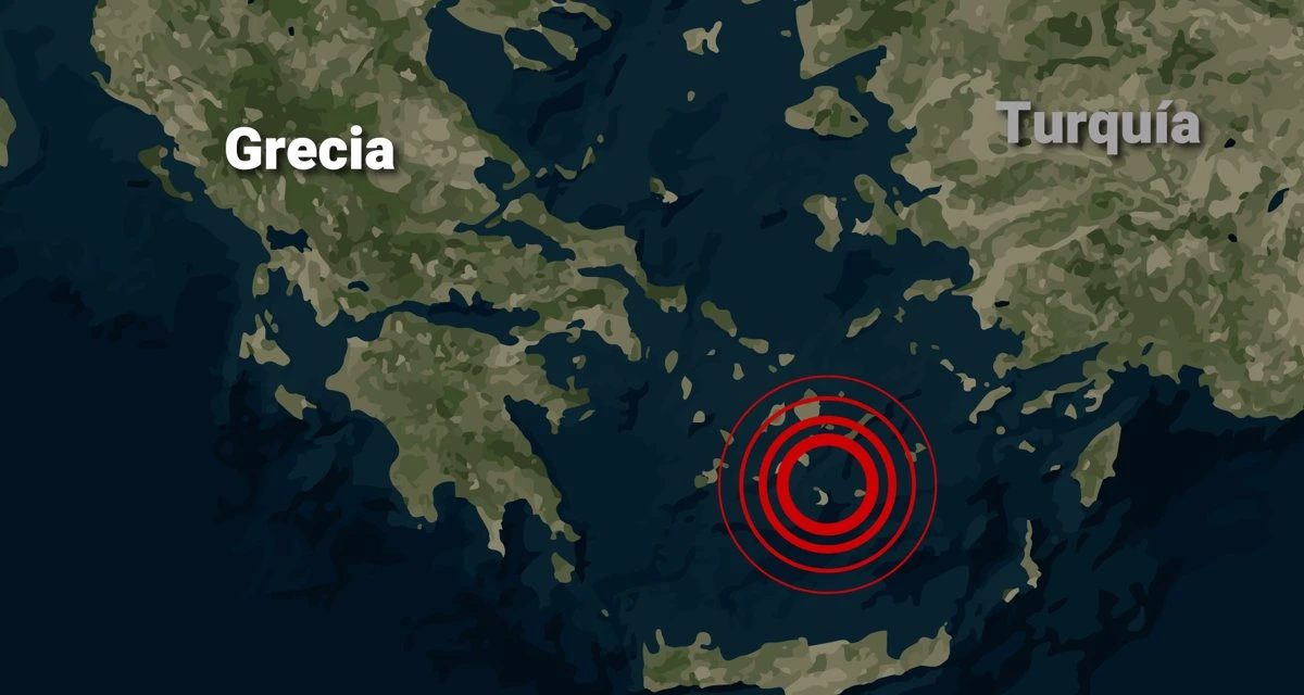 Terremotos en Santorini, Grecia / Mapa: EP