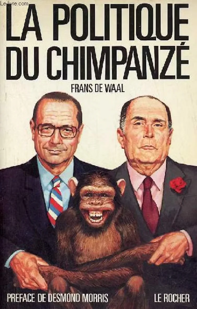 Portada del libro La politique du Chimpanzé, de Frans de Waal. Soumbala